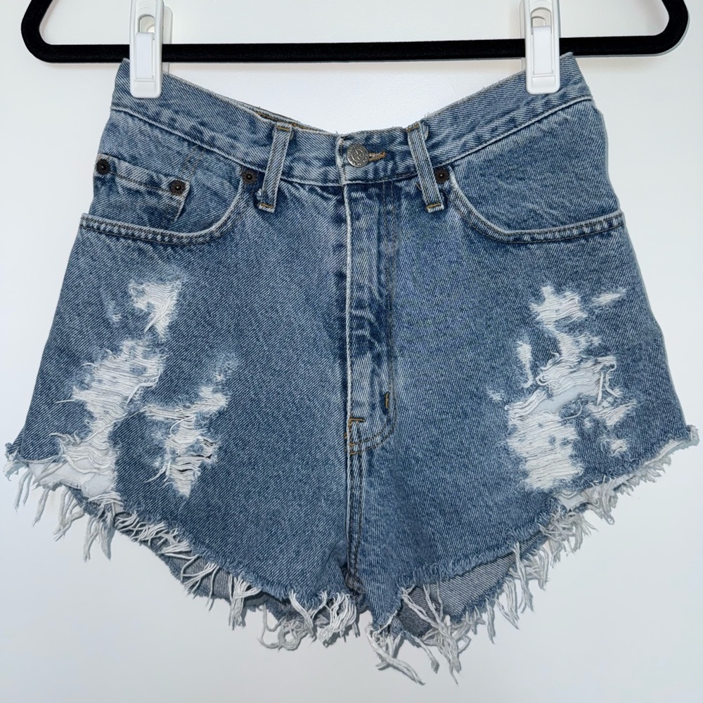 Vintage Denim Short Shorts